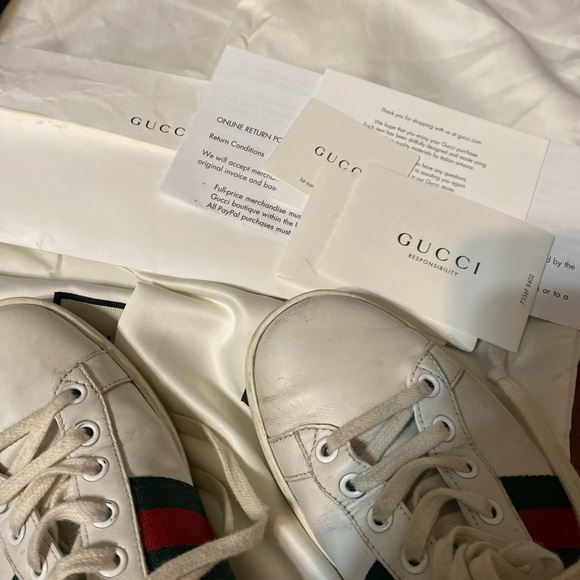 Gucci Ace leather sneakers - Picture 5 of 12